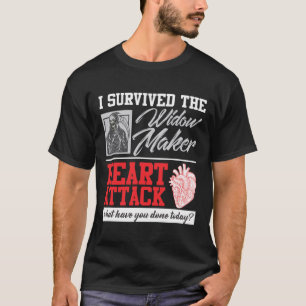 Überlebende Operation des Herzens Widow Maker Herz T-Shirt