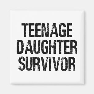 Überlebende Teenager-Tochter Lustig Vintage Magnet