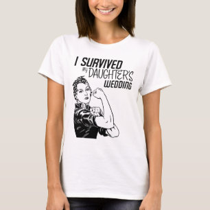 Überlebende Tochter Hochzeitsmutter der Braut T-Shirt