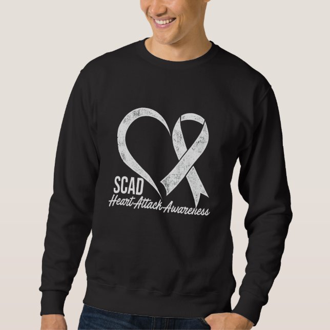 Überlebende von Herzattacken überlebt Krieger Awar Sweatshirt (Vorderseite)