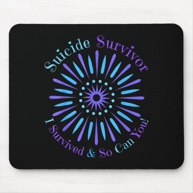 Überlebenden-Bewusstseins-Präventionsmonat Mama Pa Mousepad (Vorne)