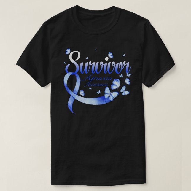 Überlebender Apraxie-Butterfly T-Shirt (Design vorne)