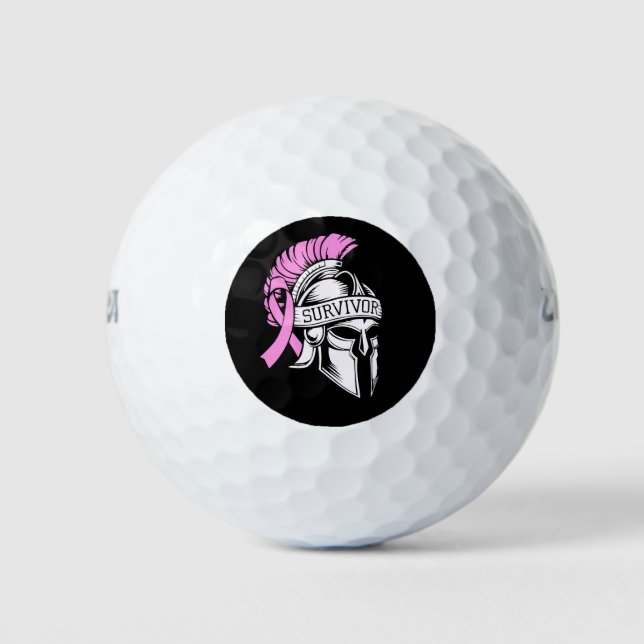 Überlebender Brustkrebs Golfball (Vorderseite)