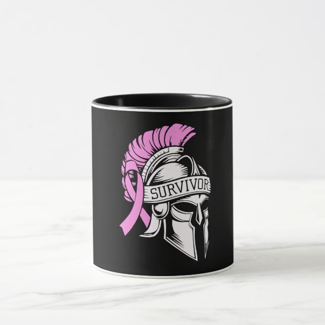 Überlebender Brustkrebs Tasse (Zentrum)