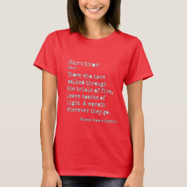Überlebender: Dark Crew Neck T-Shirt