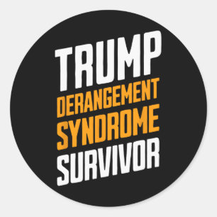 Überlebender des Trump-Derangement-Syndroms Runder Aufkleber