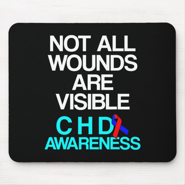 Überlebender eines angeborenen Herzfehlers CHD-Kri Mousepad (Vorne)