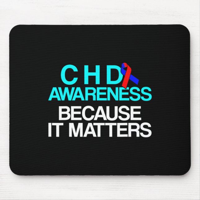 Überlebender eines angeborenen Herzfehlers CHD Kri Mousepad (Vorne)
