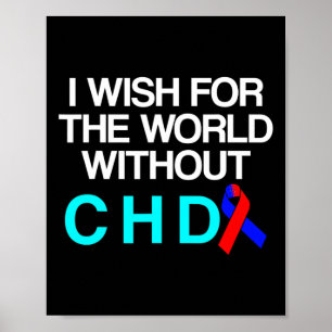 Überlebender eines angeborenen Herzfehlers CHD-Kri Poster