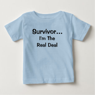 Überlebender Inspirationszitat Baby T-shirt