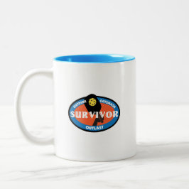 Überlebender Pickleball Zweifarbige Tasse