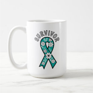 Überlebender SA Türkisfarbenes Bewusstseinsband Kaffeetasse