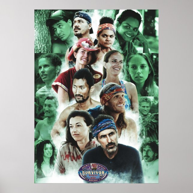 Überlebender Sieger in der alten Schule des Kriege Poster (Vorne)