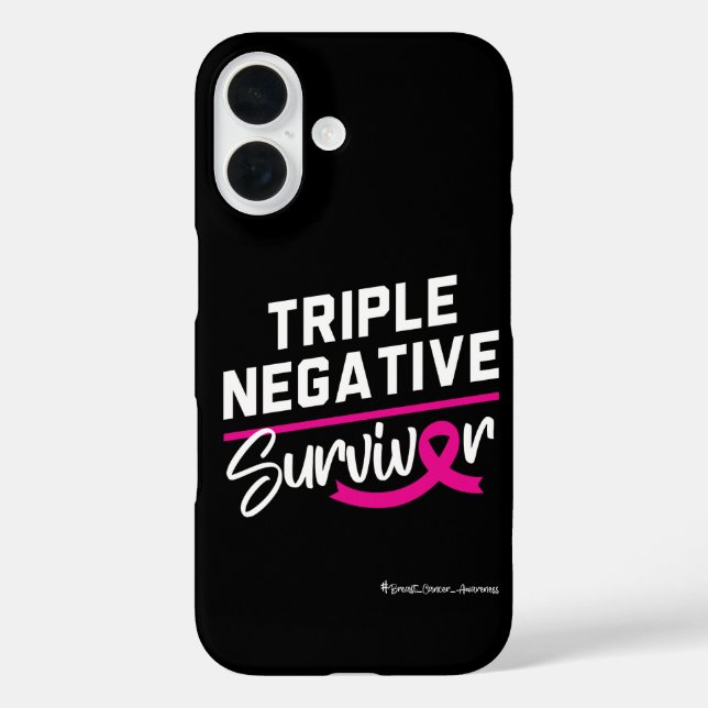 Überlebender von dreifach negativem Brustkrebs - B Case-Mate iPhone Hülle (Rückseite)