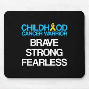 Überlebender von Kinderkrebs Unterstützer Krieger  Mousepad