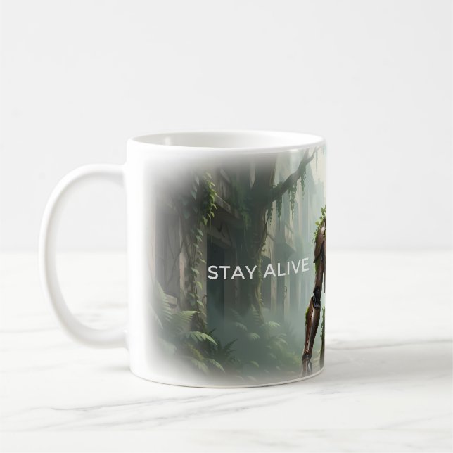 Überlebender Wald Sentinel Becher Kaffeetasse (Links)