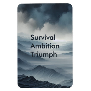 Überlebensambition Triumph Motivierend Magnet