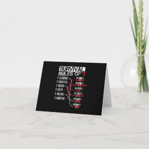 Überlebensregeln - Wilderness Quiz Karte