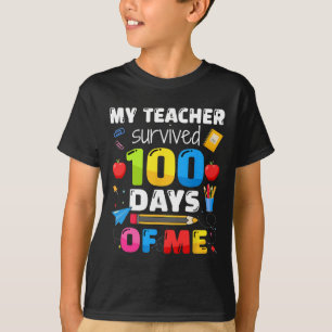 Überlebte 100 Tage von mir für den 100. Schultag T-Shirt