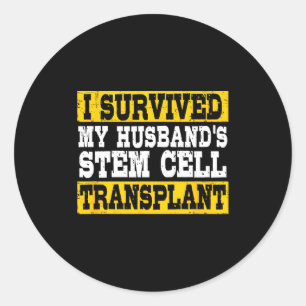 Überlebte die Stammzellentransplantation des Ehema Runder Aufkleber