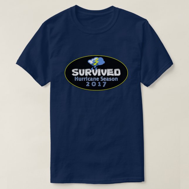 Überlebte Hurrikan-Saison 2017 T-Shirt (Design vorne)