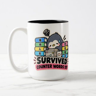 Überlebte japanische Zählwörter Zweifarbige Tasse
