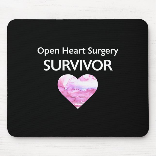 Überlebte Operation des offenen Herzens Mousepad (Vorne)