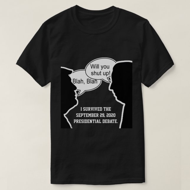 Überlebte Präsidentschaftsdebatte T-Shirt (Design vorne)