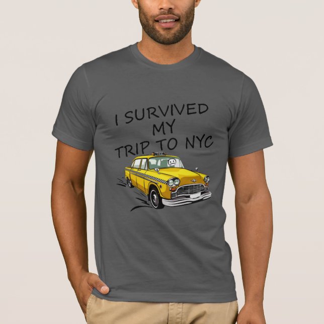 Überlebte Reise NYC Funny T-Shirt (Vorderseite)
