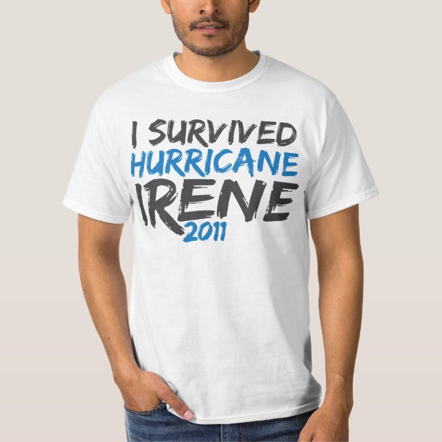 Überlebter Hurrikan Irene T-Shirt (Vorderseite)