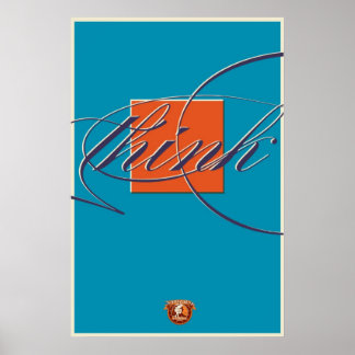 Überlegen Sie außerhalb der Box - Drucken Poster