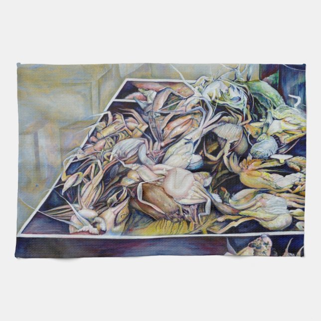 Überlegen Sie außerhalb der Box Geschirrtuch (Horizontal)