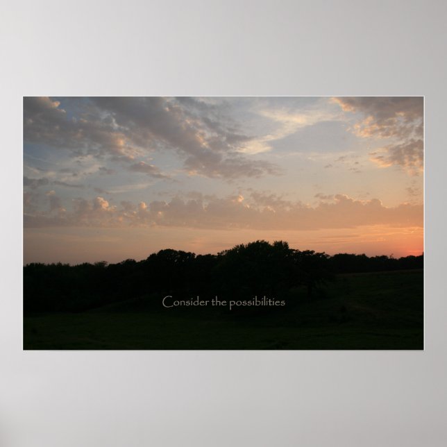 Überlegen Sie die Möglichkeiten Poster (Vorne)