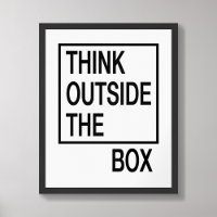 Überlegen Sie sich außerhalb der Box Creative Offi