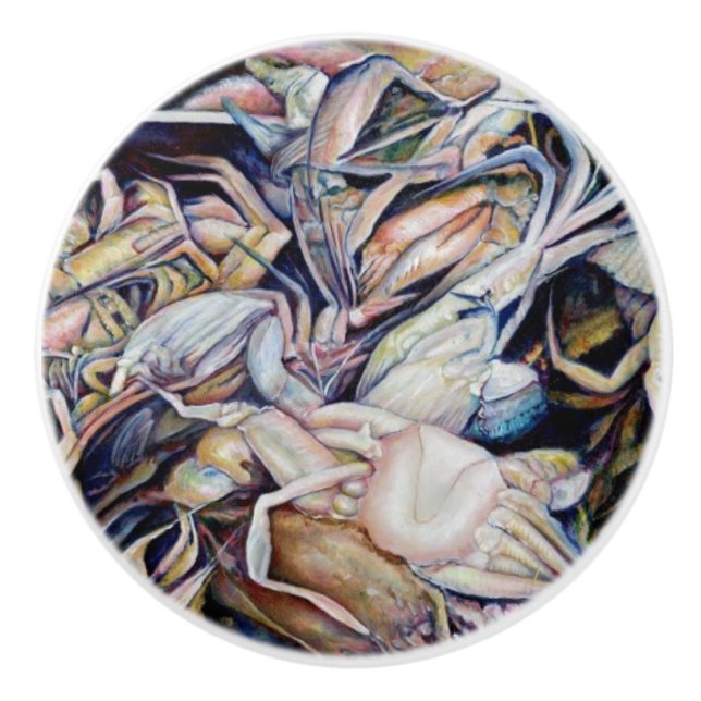 Überlegen Sie sich außerhalb der Box Keramikknauf (Vorderseite)