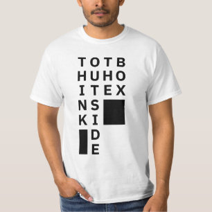 Überlegen Sie sich außerhalb der Box T-Shirt