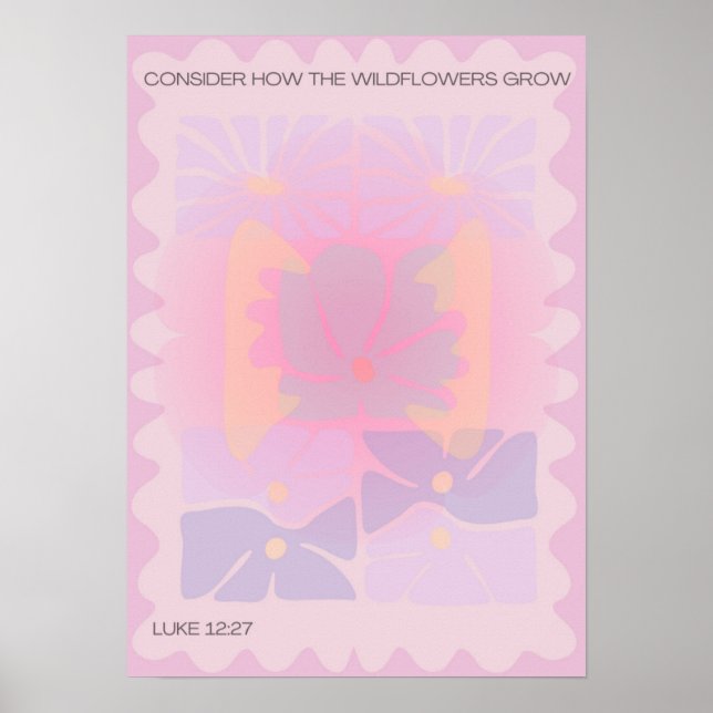 Überlegen Sie, wie die Wildblumen wachsen/blutästh Poster (Vorne)