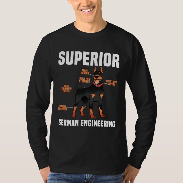 Überlegene deutsche Ingenieurbürokratie Dobermans  T-Shirt (Vorderseite)