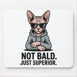 Überlegene Sphynx-Katze Sarkastische Attitüde Kuns Mousepad