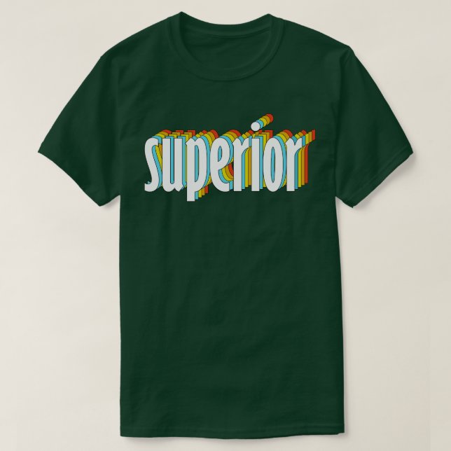 überlegener Vintager Retro T-Shirt (Design vorne)