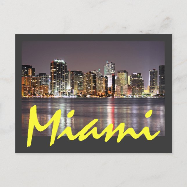 Überlegungen aus Miami, Florida, der Zauberstadt Postkarte (Vorderseite)