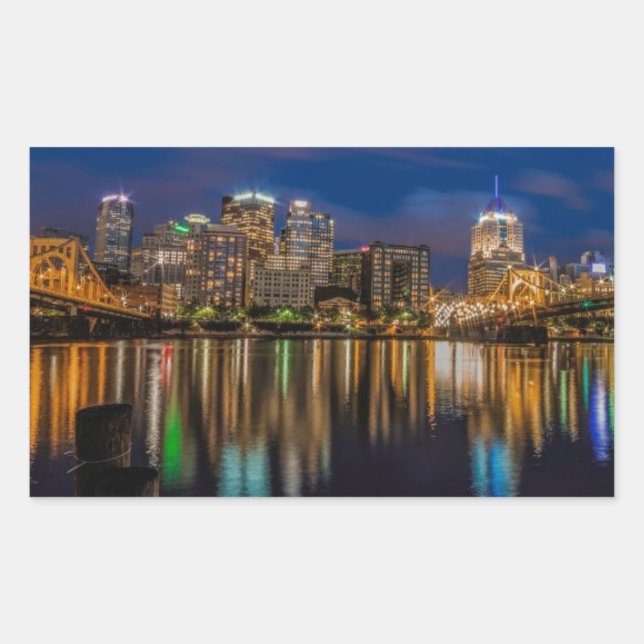 Überlegungen zu Pittsburgh Rechteckiger Aufkleber (Vorderseite)