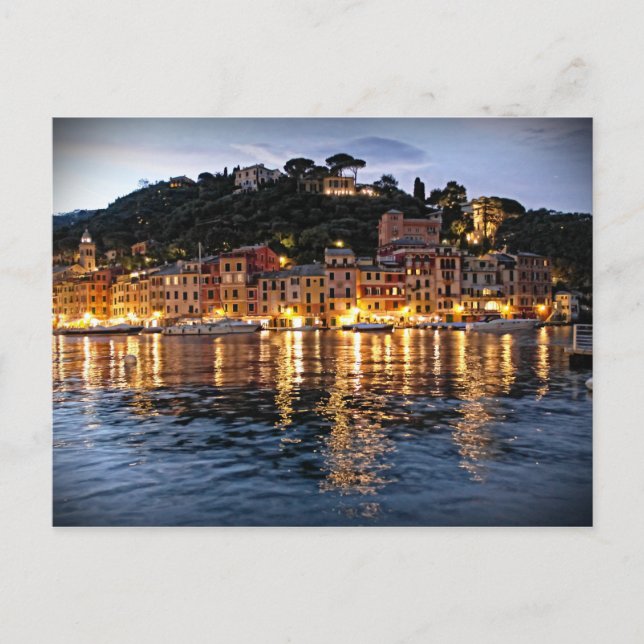 Überlegungen zu Portofino, Italienische Postkarte (Vorderseite)