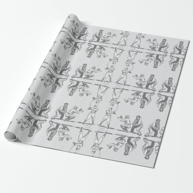 Überlegungen zum Baseball Geschenkpapier (Ungerollt)