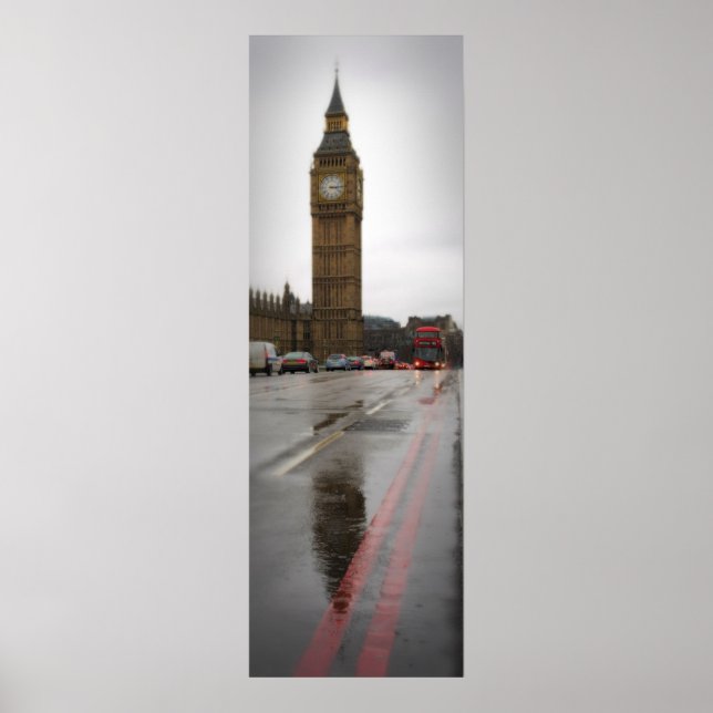 Überlegungen zum Big Ben - Londoner Poster (Vorne)
