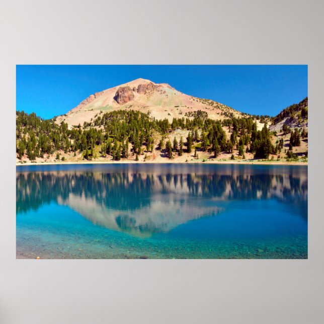 Überlegungen zum Helensee, Lassen vulkanisch Poster (Vorne)
