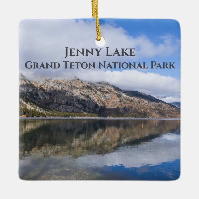 Überlegungen zum Jenny Lake Grand Teton Nationalpa Keramikornament (Vorderseite)
