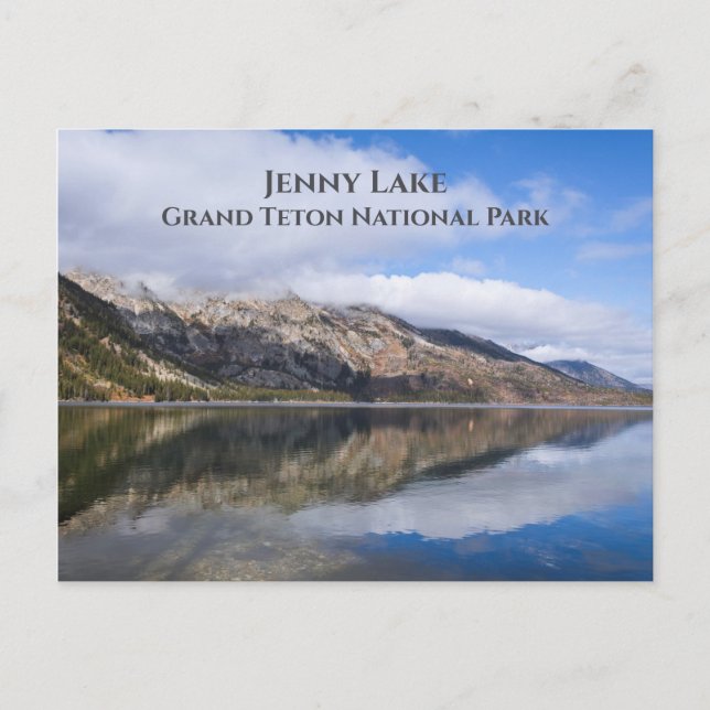Überlegungen zum Jenny Lake Grand Teton Nationalpa Postkarte (Vorderseite)