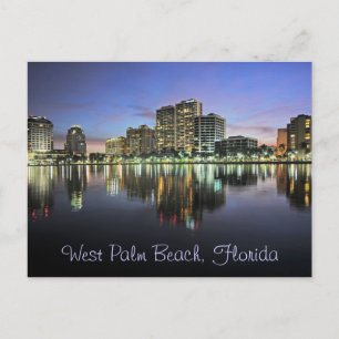Überlegungen zum Strand von West Palm, Florida Postkarte