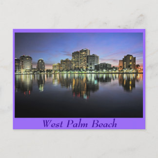 Überlegungen zum Strand von West Palm, Florida Postkarte